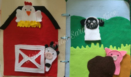 fattoria con marionette a dita